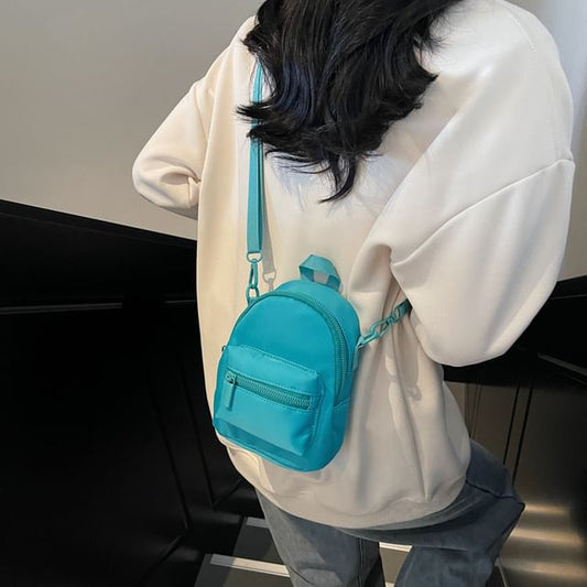 Multi-Pocket Plain Backpack