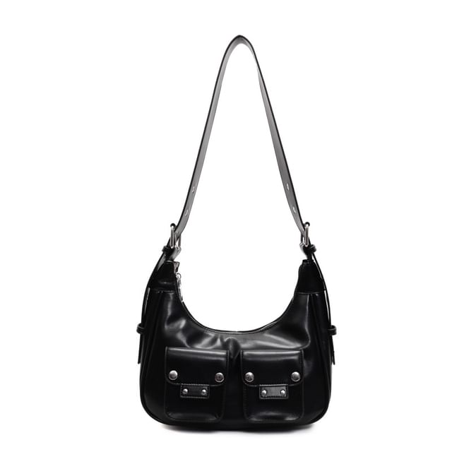 Bag Faux Shoulder Multi-Pocket Leather