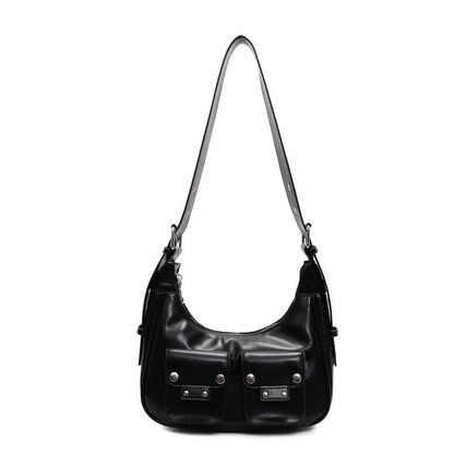 Bag Faux Shoulder Multi-Pocket Leather