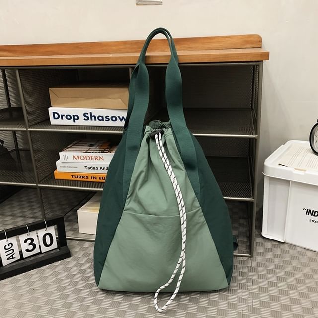 Drawstring Plain Backpack