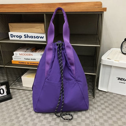 Drawstring Plain Backpack