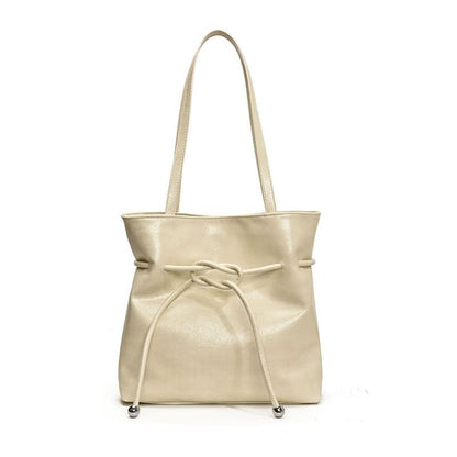 Tote Bag Knot Faux Leather