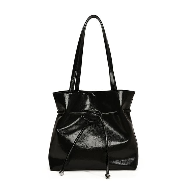 Tote Bag Knot Faux Leather