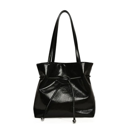 Tote Bag Knot Faux Leather