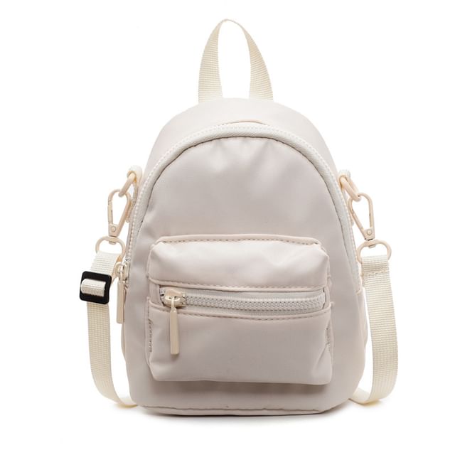 Multi-Pocket Plain Backpack
