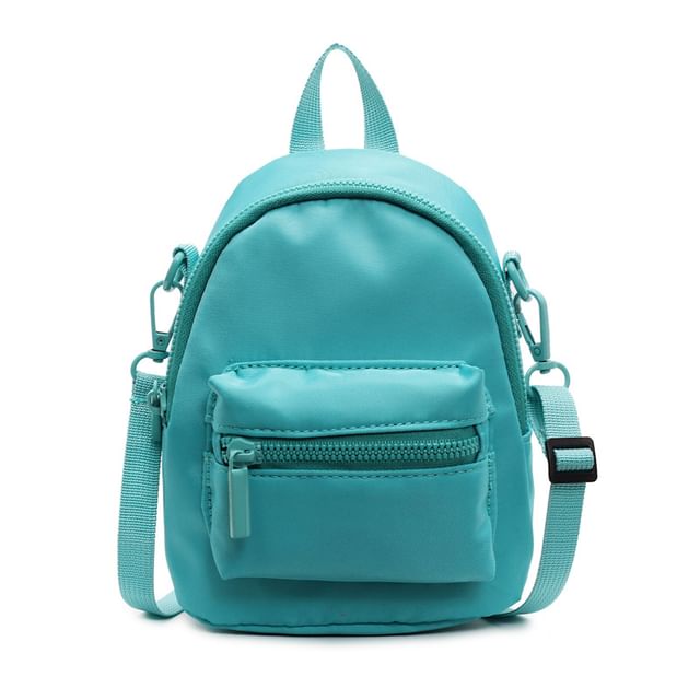 Multi-Pocket Plain Backpack