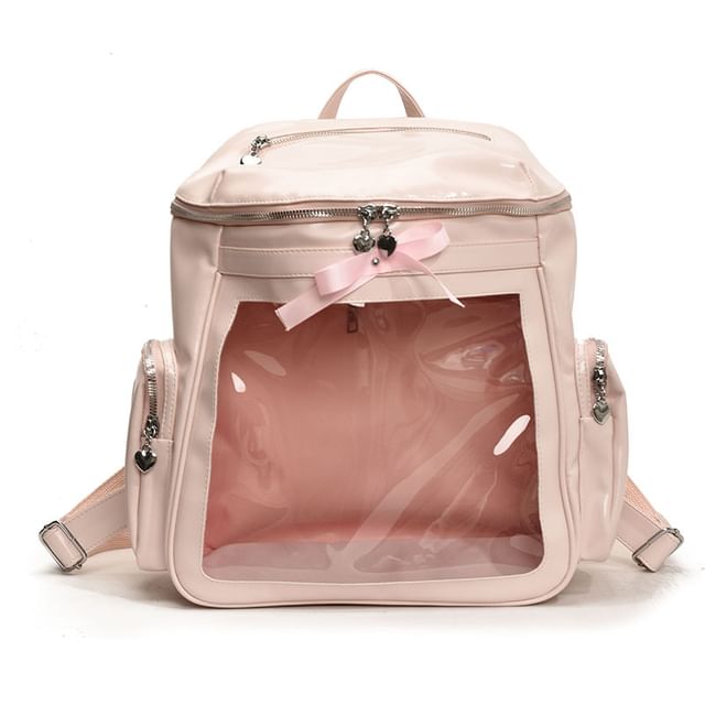 Multi-Pocket PVC Backpack Panel