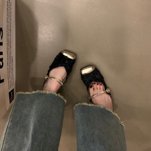 Mules Mary Jane Toe Cap