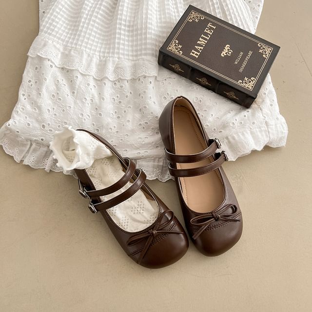 Bow Mary Shoes Jane