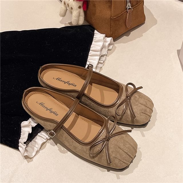 Bow Jane Square-Toe Mary Mules