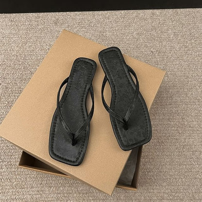 Thong Square-Toe Sandals
