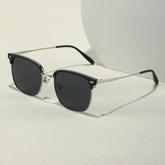 Metal Browline Sunglasses