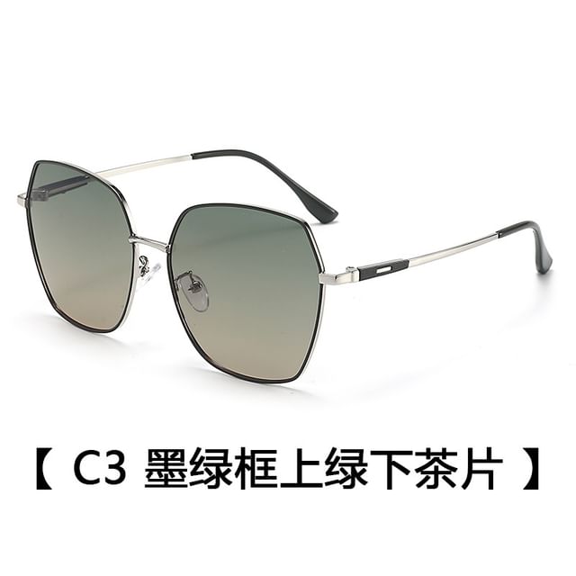 Geometric Metal Sunglasses