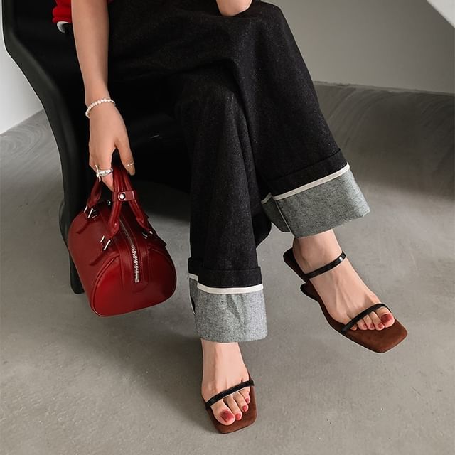 Wedge Slide Sandals Heel