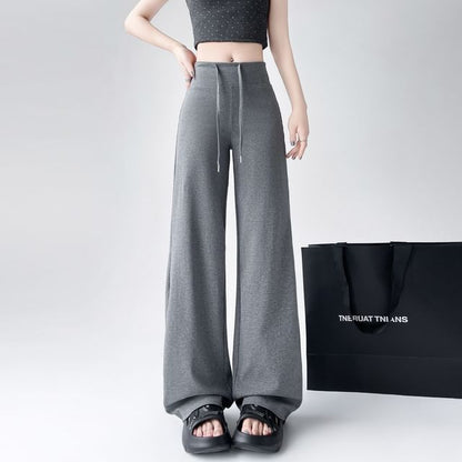 Waist Leg Wide Sweatpants (Various Drawstring Designs)