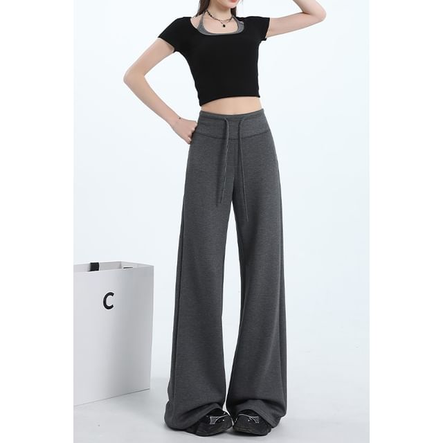 Wide Waist Sweatpants Drawstring Leg Designs) (Various