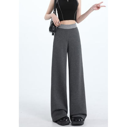Waist High Trim Designs) Wide Leg (Various Sweatpants Contrast