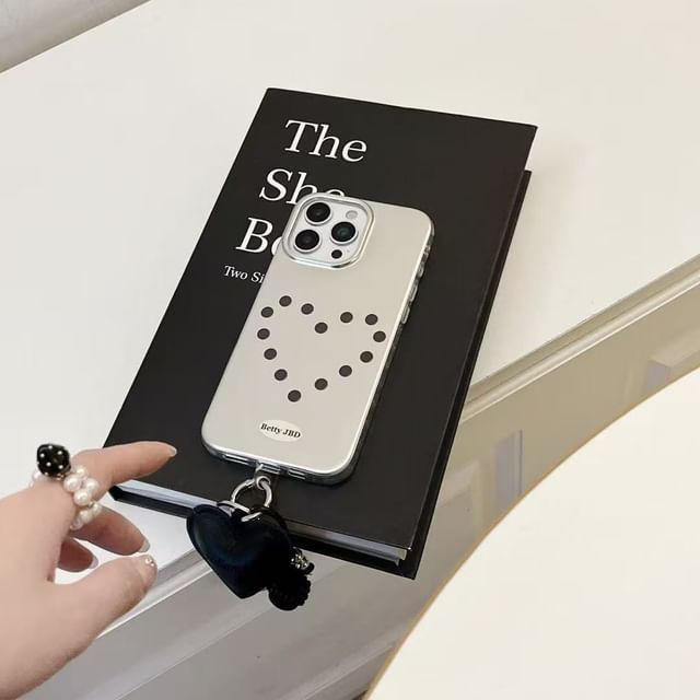 Dotted Heart Phone Case / Charm / Set