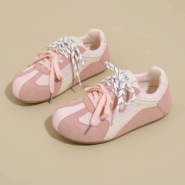 Sneakers Platform Panel Mesh