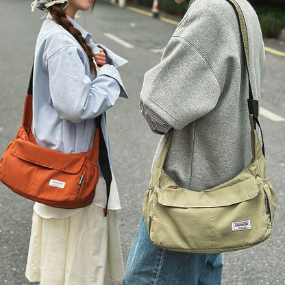 Plain Nylon Crossbody Bag