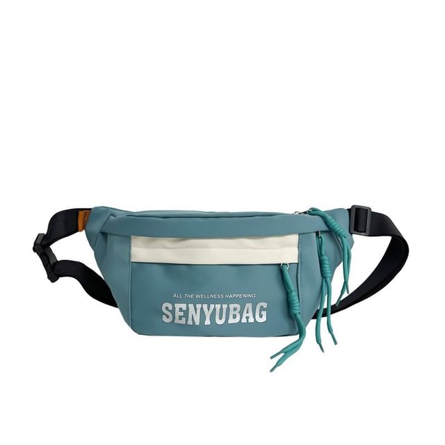 Nylon Belt Print Bag Lettering