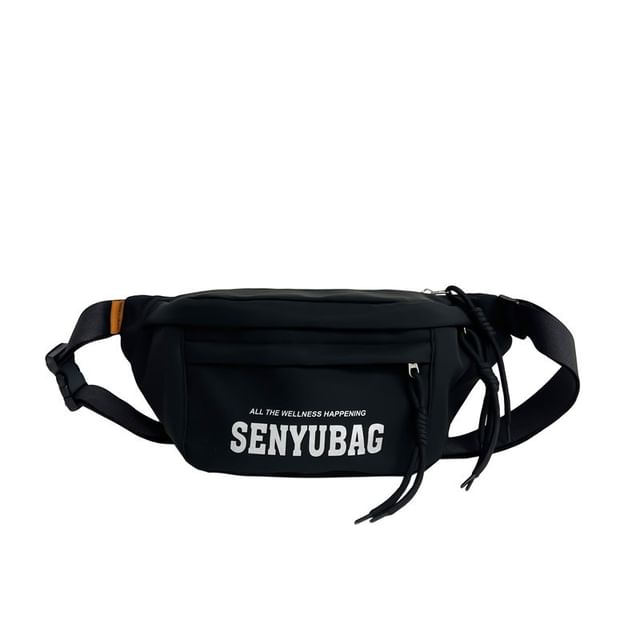 Nylon Belt Print Bag Lettering