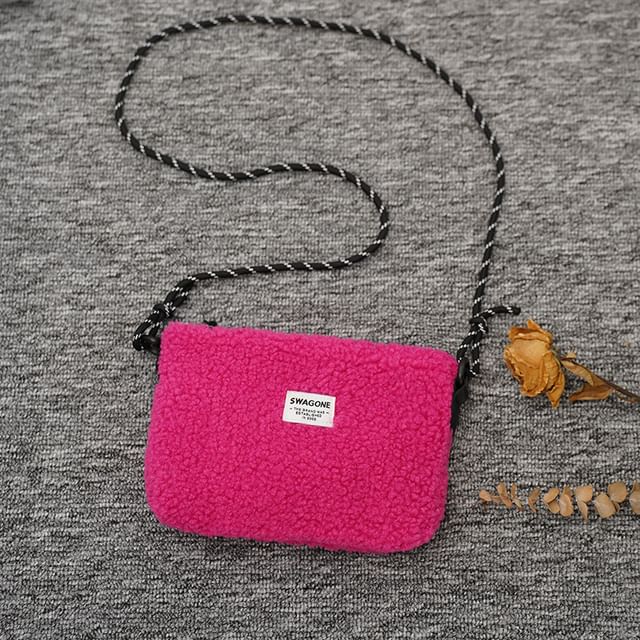 Crossbody Fleece Bag Applique