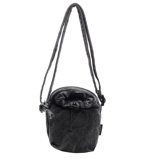 Bag Crossbody Drawstring Mobile Denim Phone