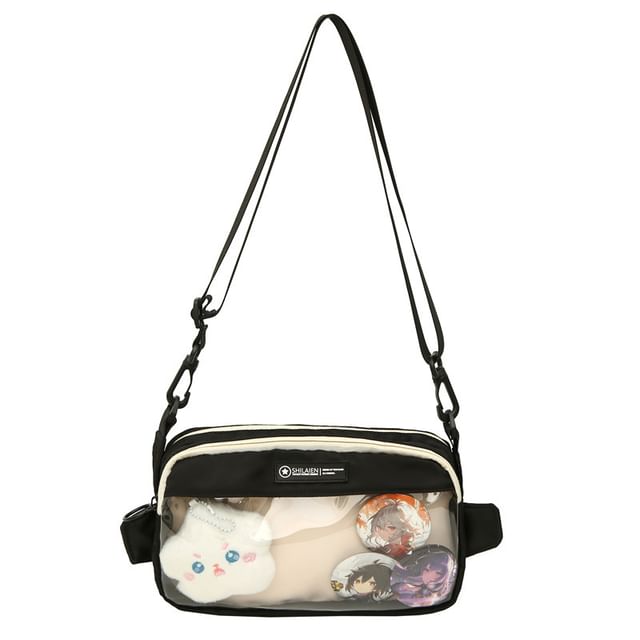 Nylon PVC Crossbody Bag Panel