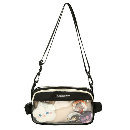 Nylon PVC Crossbody Bag Panel