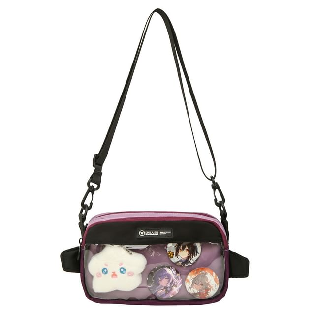 Nylon PVC Crossbody Bag Panel