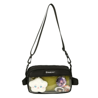 Nylon PVC Crossbody Bag Panel