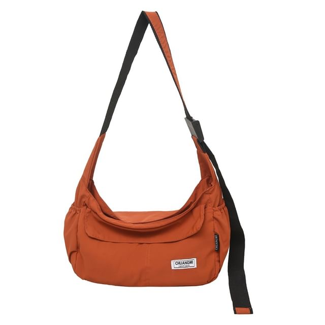 Plain Nylon Crossbody Bag