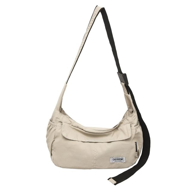 Plain Nylon Crossbody Bag