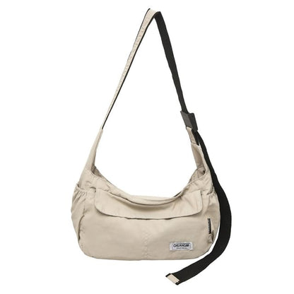 Plain Nylon Crossbody Bag