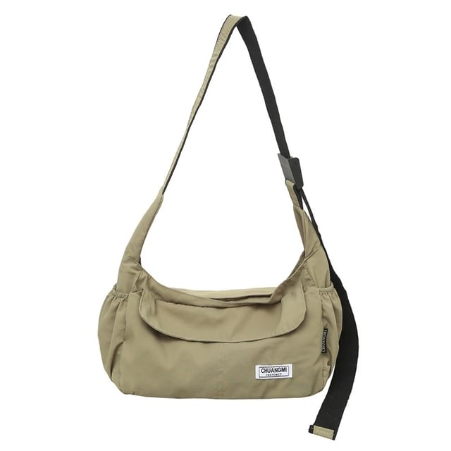 Plain Nylon Crossbody Bag