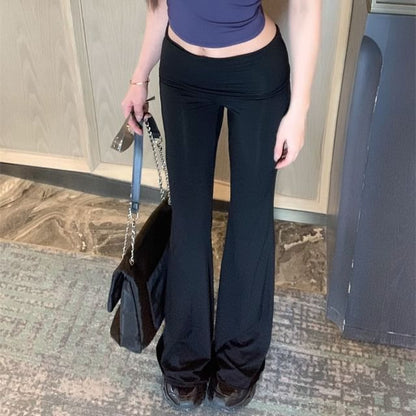 Rhinestone Pants Rise Top / Mid Camisole Plain Flared Padded