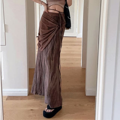 Print Skirt Waist Pencil Mid / Tie-Up Butterfly Sleeve Crop Maxi Tee V-Neck Short