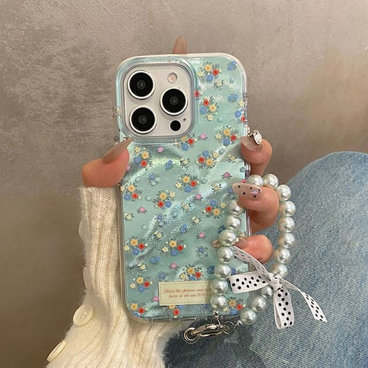 Case Strap / Set Floral Phone