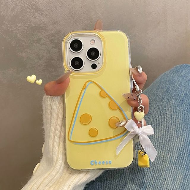 Set Phone Cheese Charm / Case