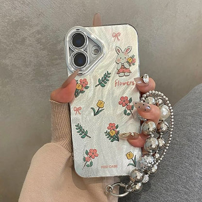 Strap Floral Set Rabbit / Phone Case