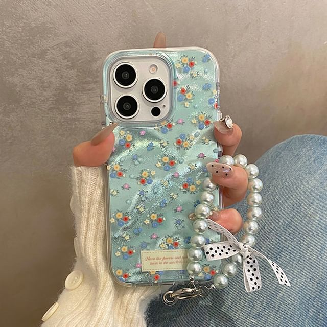 Case Strap / Set Floral Phone
