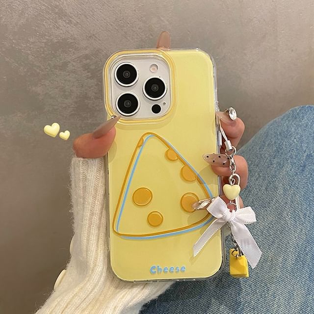 Set Phone Cheese Charm / Case