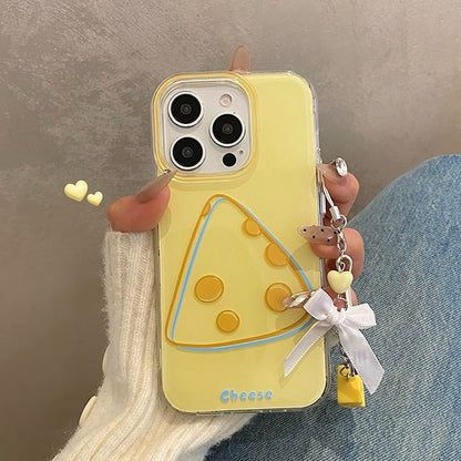 Set Phone Cheese Charm / Case