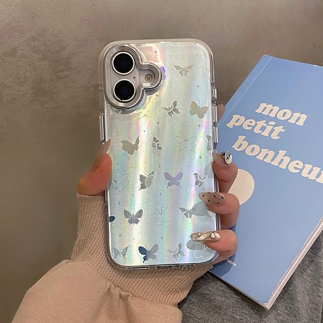 Phone Holographic Case Butterfly