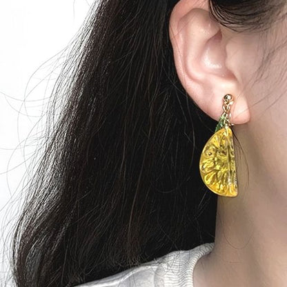 Earring Lemon Drop / Clip-On