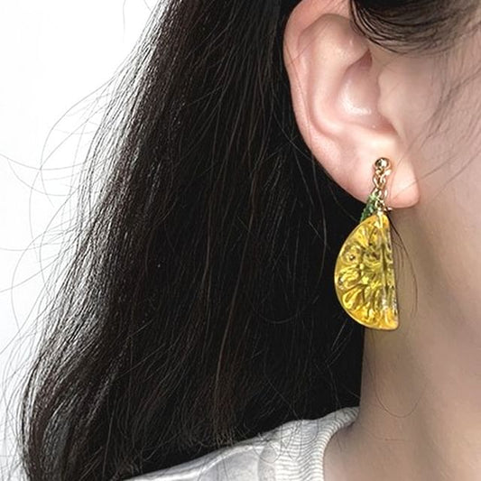 Earring Lemon Drop / Clip-On