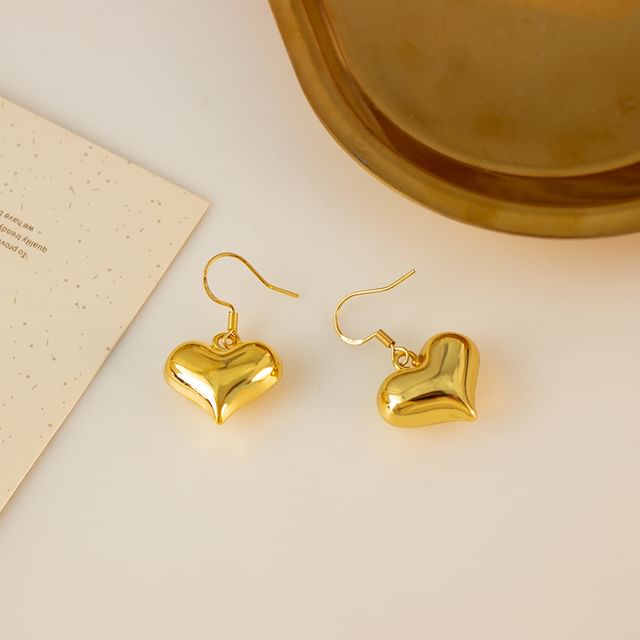 Heart Earring / Drop Clip-On