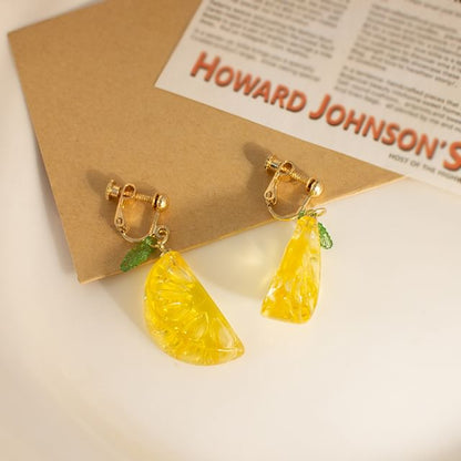 Earring Lemon Drop / Clip-On