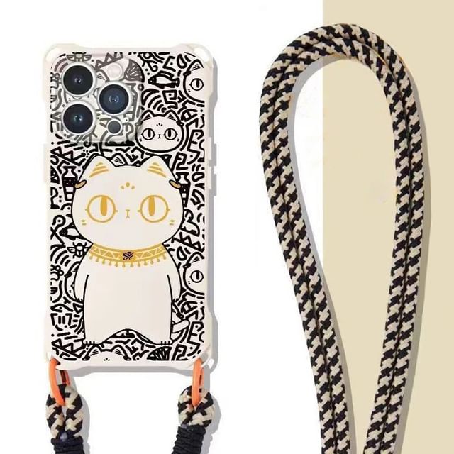 Phone Strap Cat Set Case Lanyard /